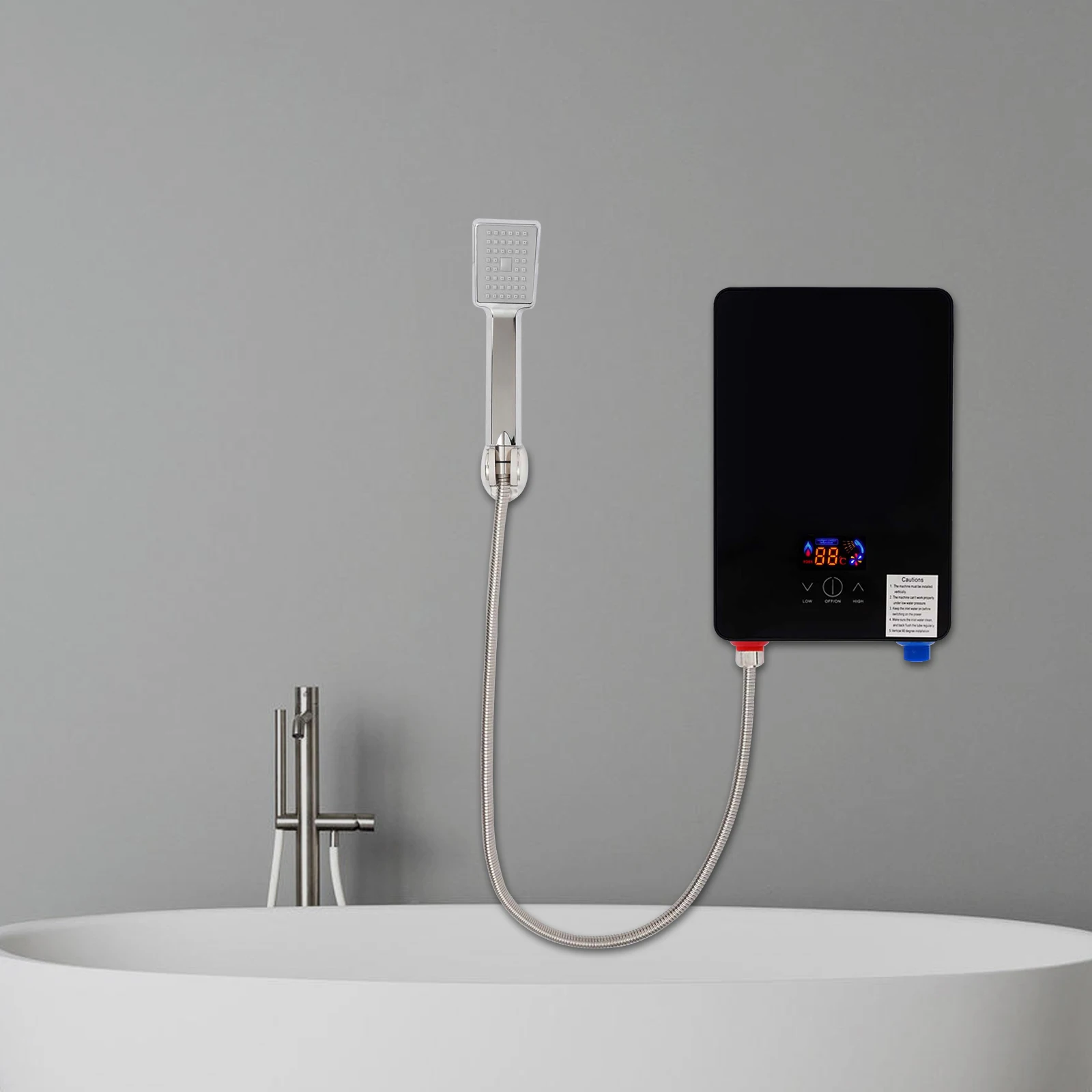 Durchlauferhitzer Edelstahl 6500 W 220 V – Sofort heißes Wasser