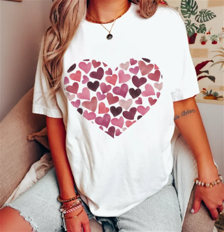 

Женская футболка с коротким рукавом и принтом, в стиле 90-х