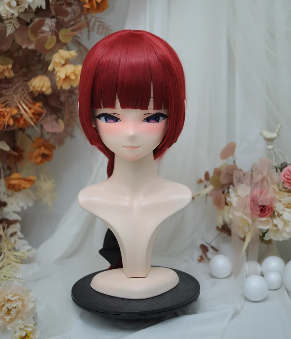 

(NFD38--8) настраиваемая голова с замком красивая женщина/девочка японский анимационный персонаж