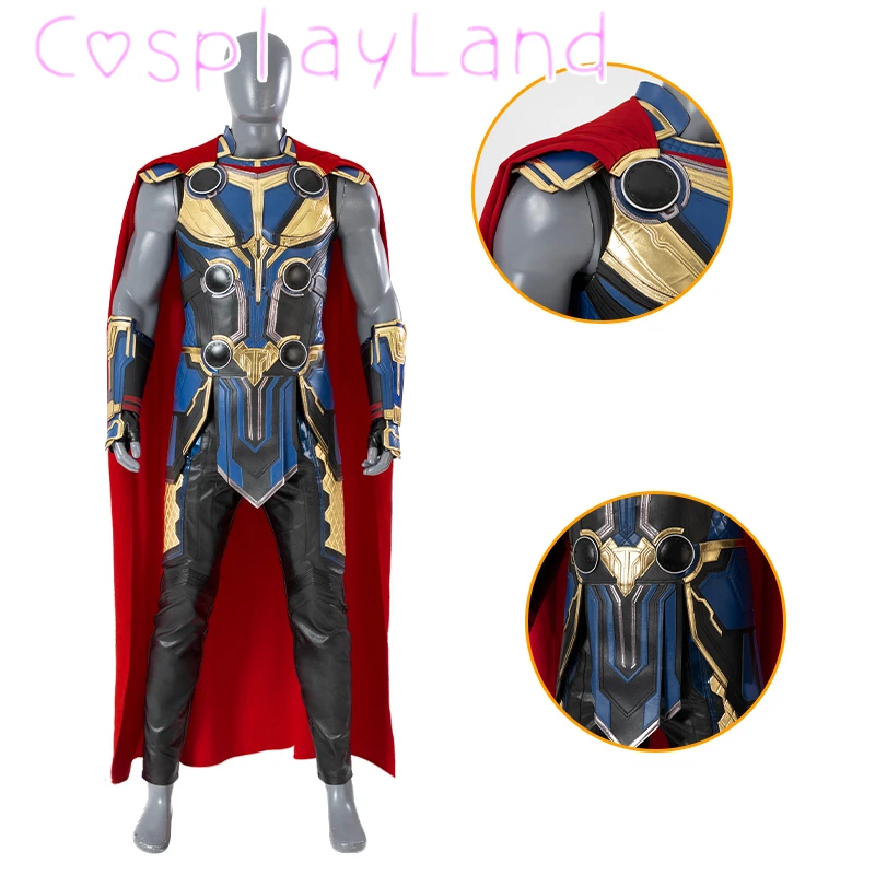 Carnevale Halloween amore e tuono Cosplay Odinson Costume adulto