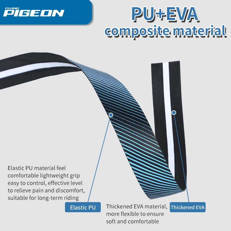 Bicycle Handlebar Tape Mountain Road Bike Soft PU EVA Non-Slip Handle Bar Tape Cycling Shock Absorption Handle Belt