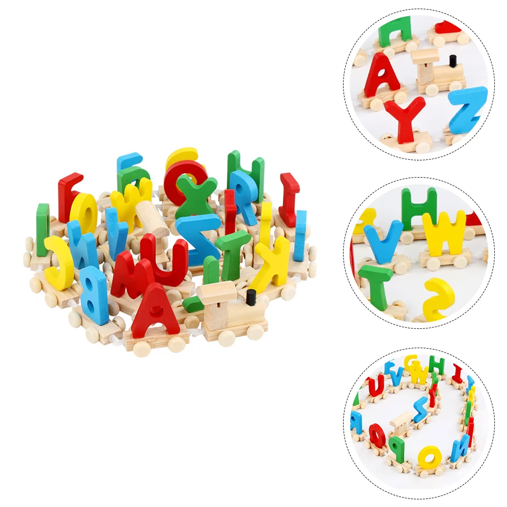 

1 Набор, детские развивающие игрушки, 26 букв алфавита, набор поездов, игрушки (красочные)