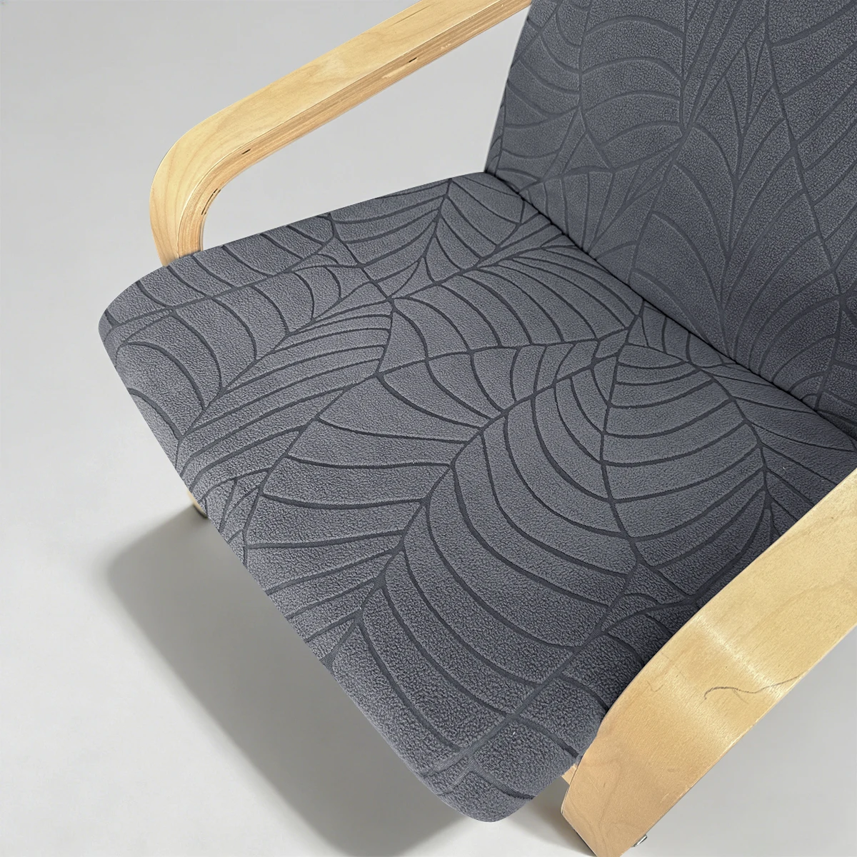 Leaf Pattern Jacquard Recliner Chair Slipcover - Elastic All-Inclusive Armchair Cover