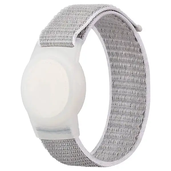 Paquete de 2 pulseras para AirTag niños, pulseras GPS para niños,  compatibles con Apple Air Tag, correa de reloj de nailon para rastrear,  accesorios