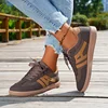 Mix Color Women's Autumn Sneakers Fashion Splicing Flat Heel Vulcanized Shoes Female Lace-Up Non-Slip Pu Leather Casual Shoes 6