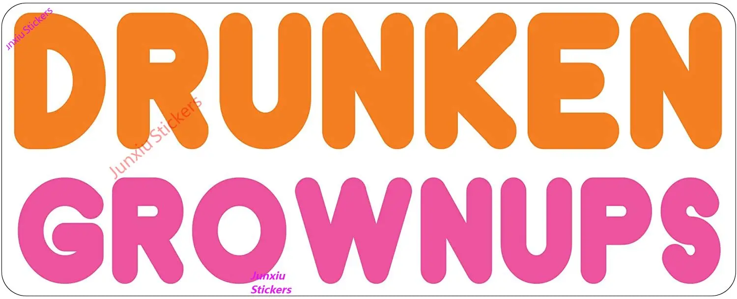 Car Stickers and decals for women men Drunken Grownups Funny Vinyl Sticker Novelty Waterproof Scratch-Proof Exterior | Автомобили и