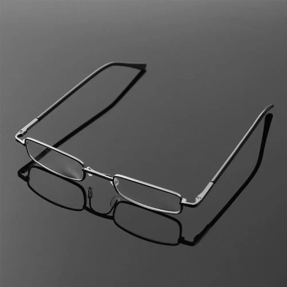 Vintage Eye Protection Reading Glasses Ultralight Metal Presbyopic Eyewear Square Eyeglasses for Men Women