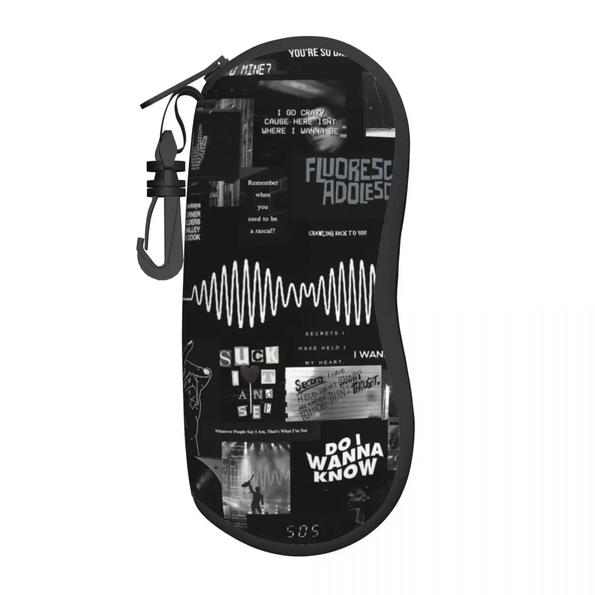 

Arctic Monkeys Rock Band Glasses Case Men Women Printing Accessories Vintage Glasses Protector Print Eyewear Container