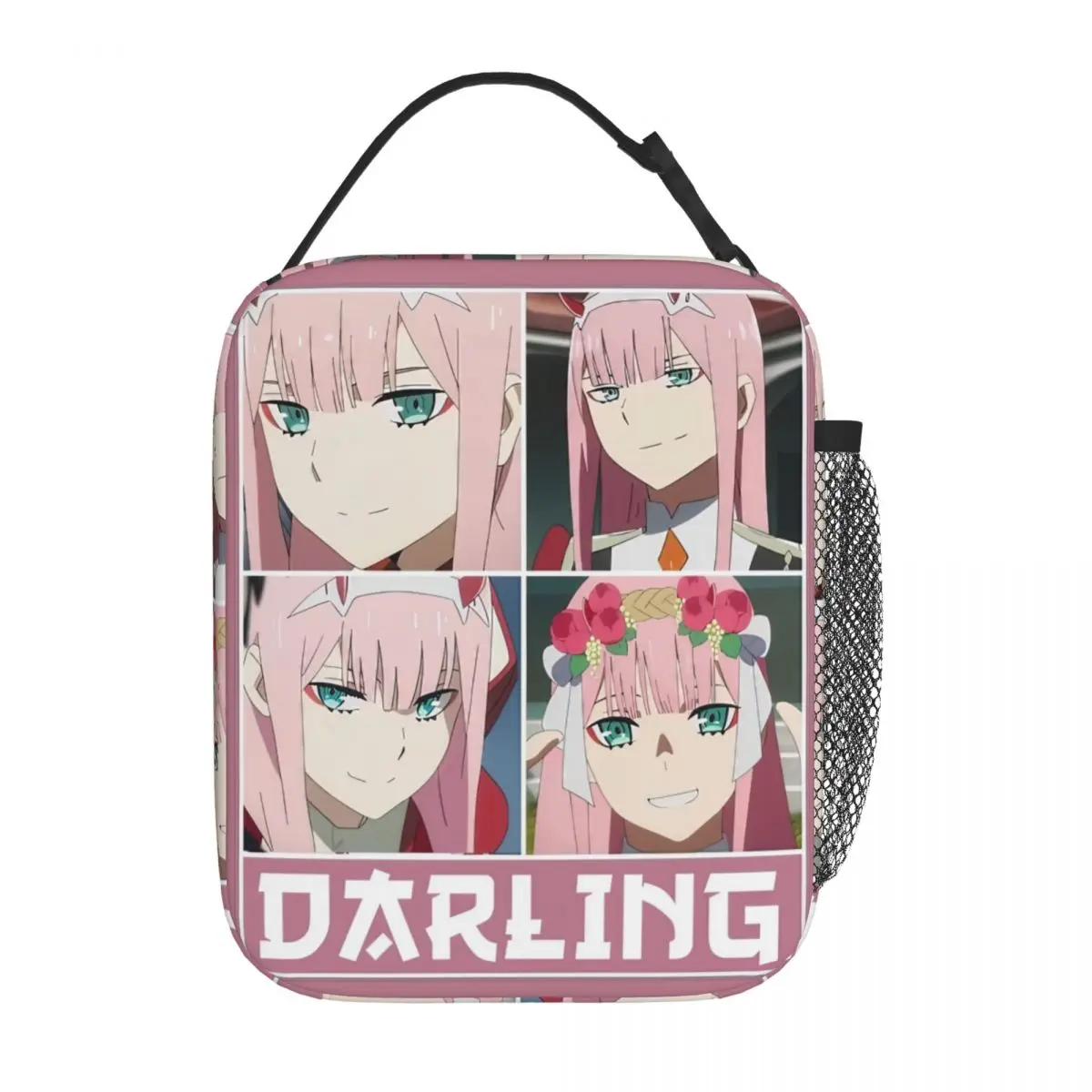 

Darling In The Franxx Anime Insulated Lunch Bags for Work Cute Girl Zero Two Food Bag Container Women Cooler Thermal Food Box