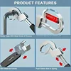 AIRAJ Adjustable Bathroom Wrench Opening Spanner Sink Pipe Wrench For Faucet Sewer Water Pipe Plumbing Faucet Wrench Repair Tool 4