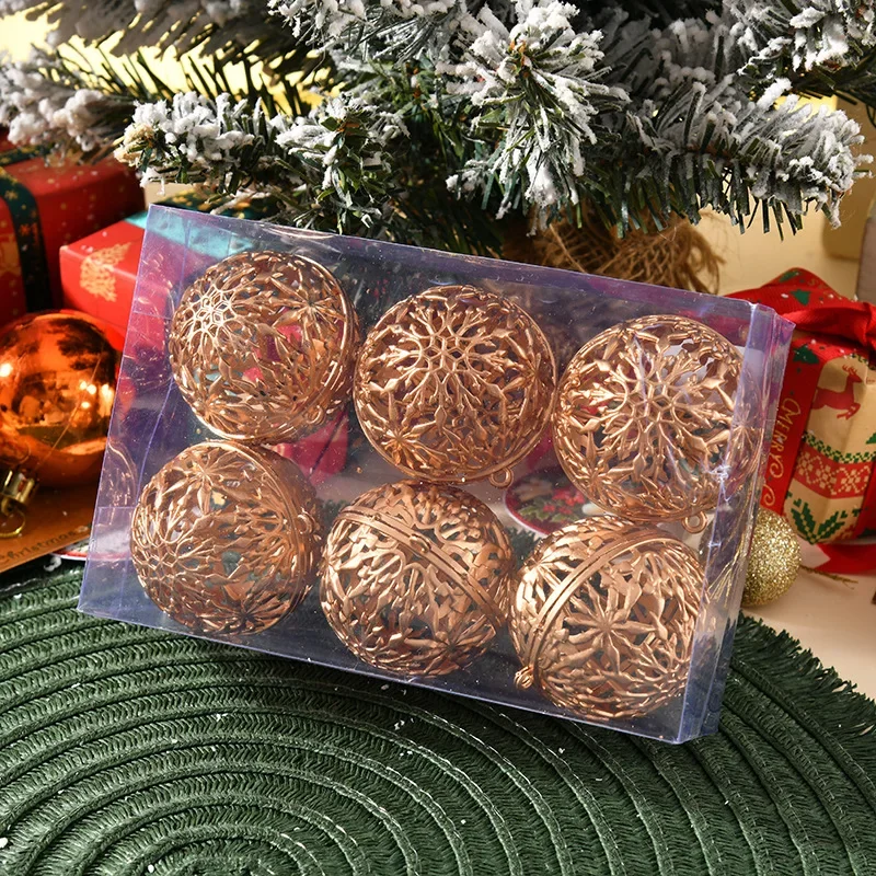 thumbnail image 1 of 6 bolas de Navidad de 6 cm, adornos para árbol de Navidad, colgantes para árbol de Navidad, decoración para fiesta, hogar, regalos de Navidad de Año Nuevo 2025, 1 of 4