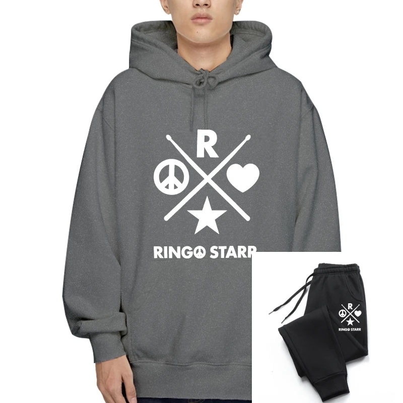 

Ringo Starr Men'S Ringo Starr 2015 SweaHoody Sweatshirt Hoodie Black