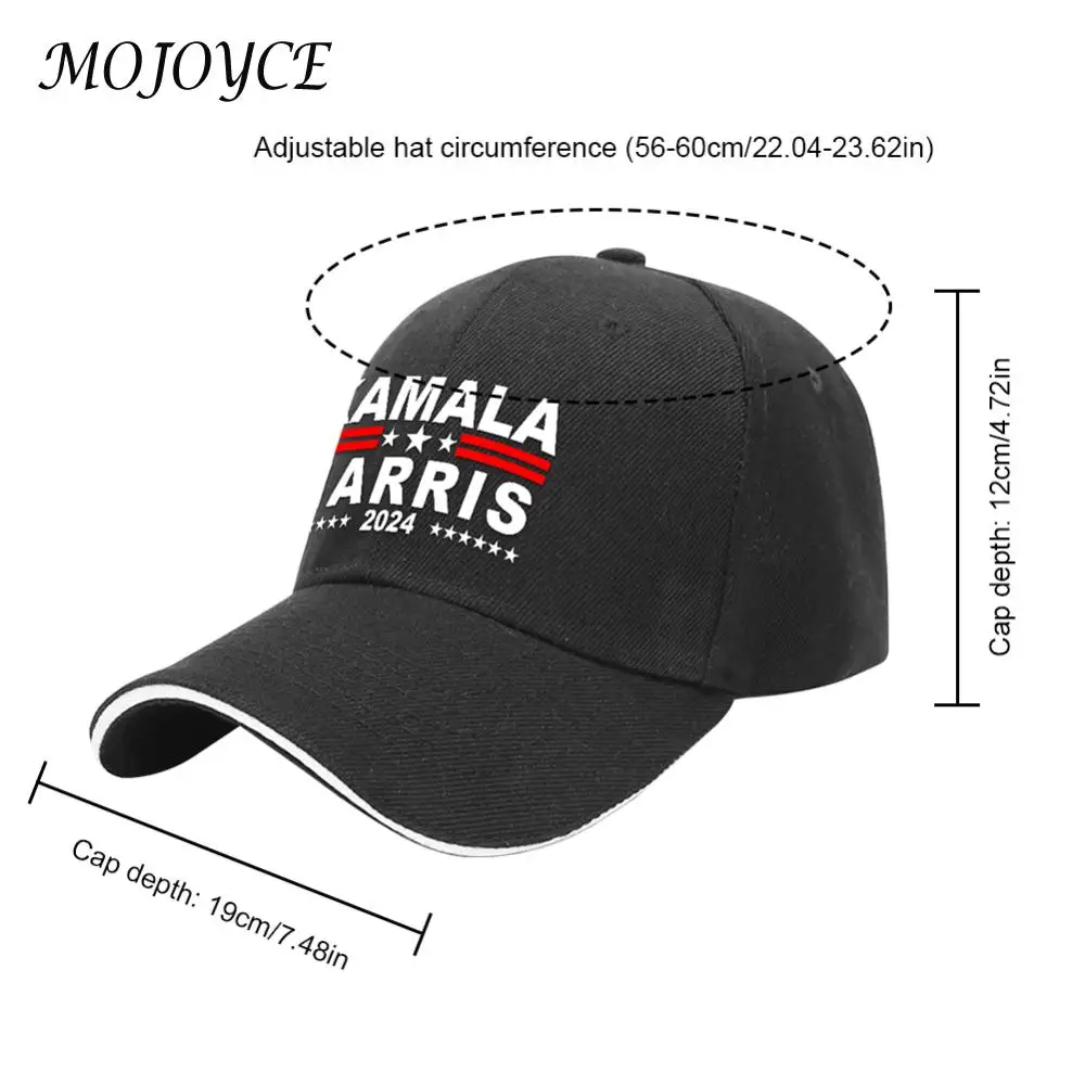 Kamala Harris Hat President Election Hat Unisex Baseball Caps Breathable Adjustable Hip Hop Dad Hats for Men Women Running