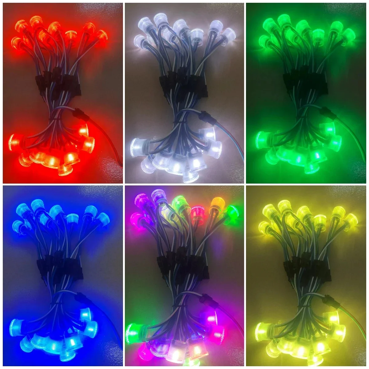 DC5V WS2811 LED Pixel Point Light Diameter 20mm SMD5050 Individually Addressable Programmable WS2812 Pixel Modules 20/50/100pcs