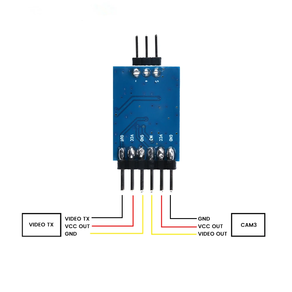 Module de commutation vidéo 3 entrées pour drone FPV, PCB haute qualité