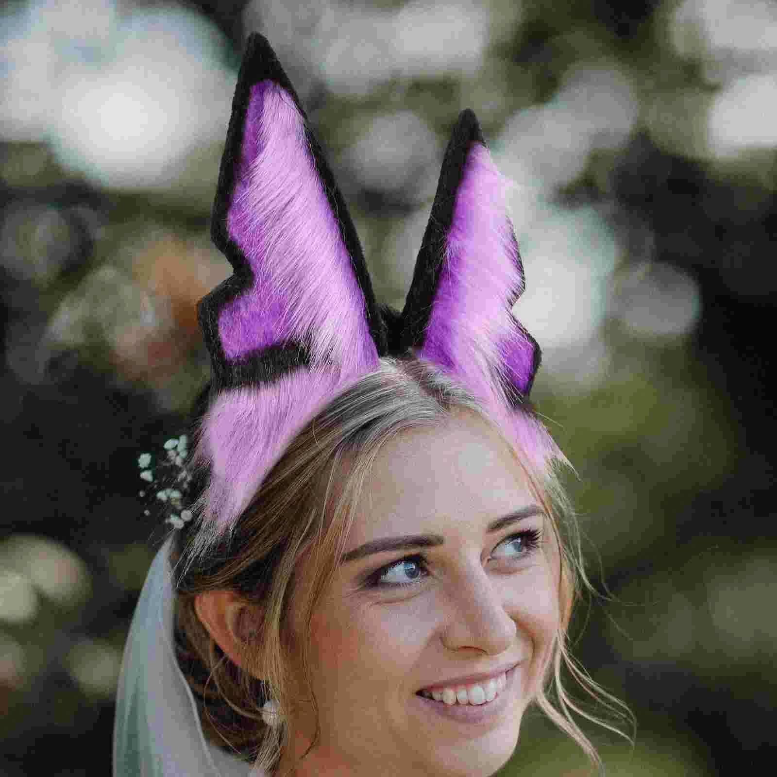 

Plush Headband Animal Ear Headband Cosplay Hair Accessory Wolf Ear Headband