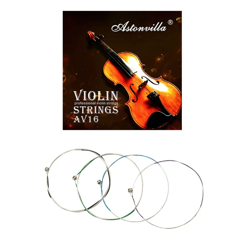 4Pcs/set Violin String Universal Silver Color String Steel Nickel-Plated Ball for Head for Violin Instrumen
