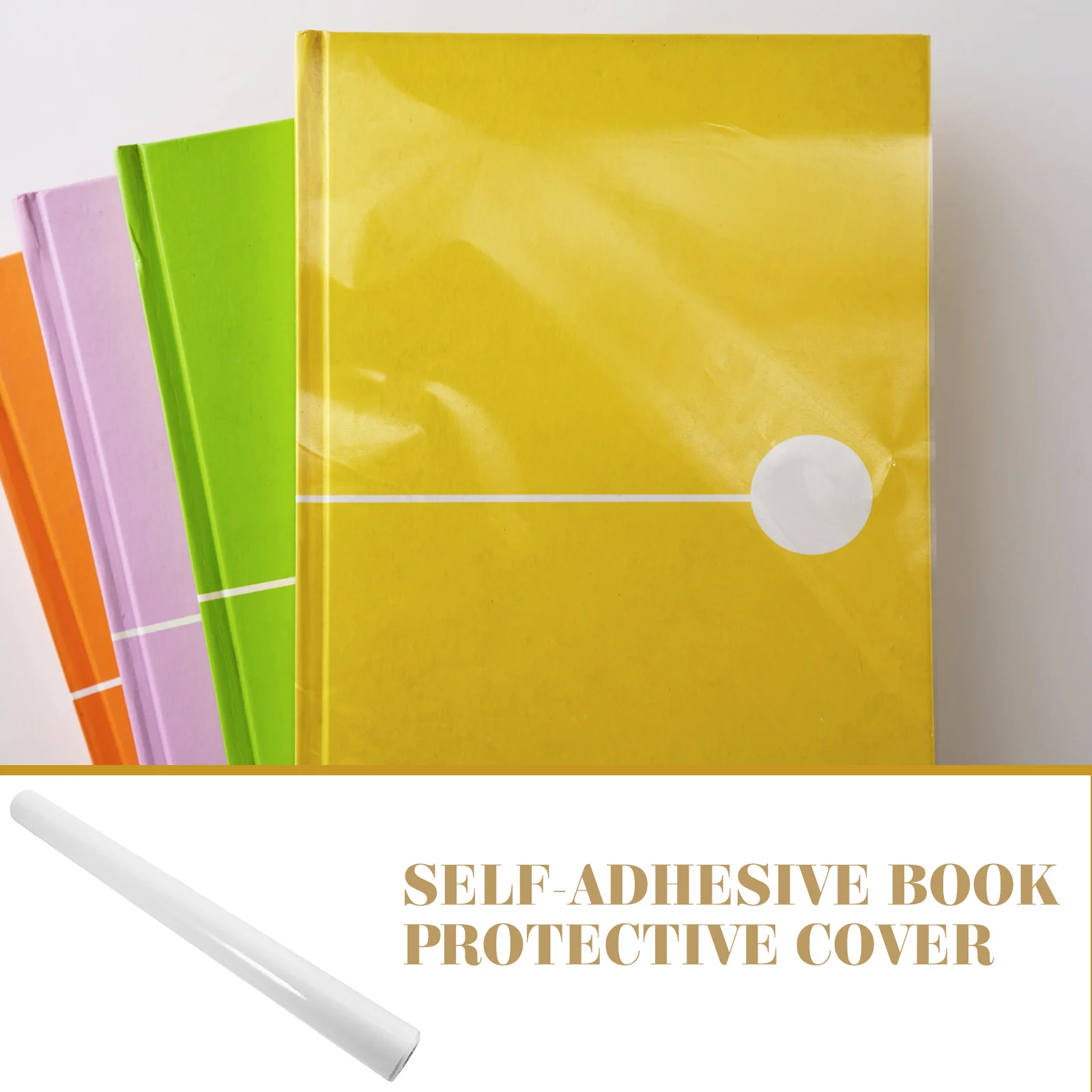 1 Roll of Self-Adhesive Protection Paper Book Cover Paper Book Cover Notebook Transparent Cover Anti-wear Book Cover