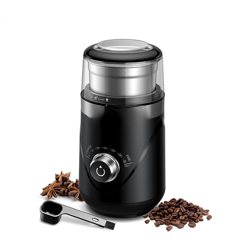 

Wholesale Timing Knob Coarse Fine Safty Lock Mini Mill Bean Grinder Electric Coffee Grinder