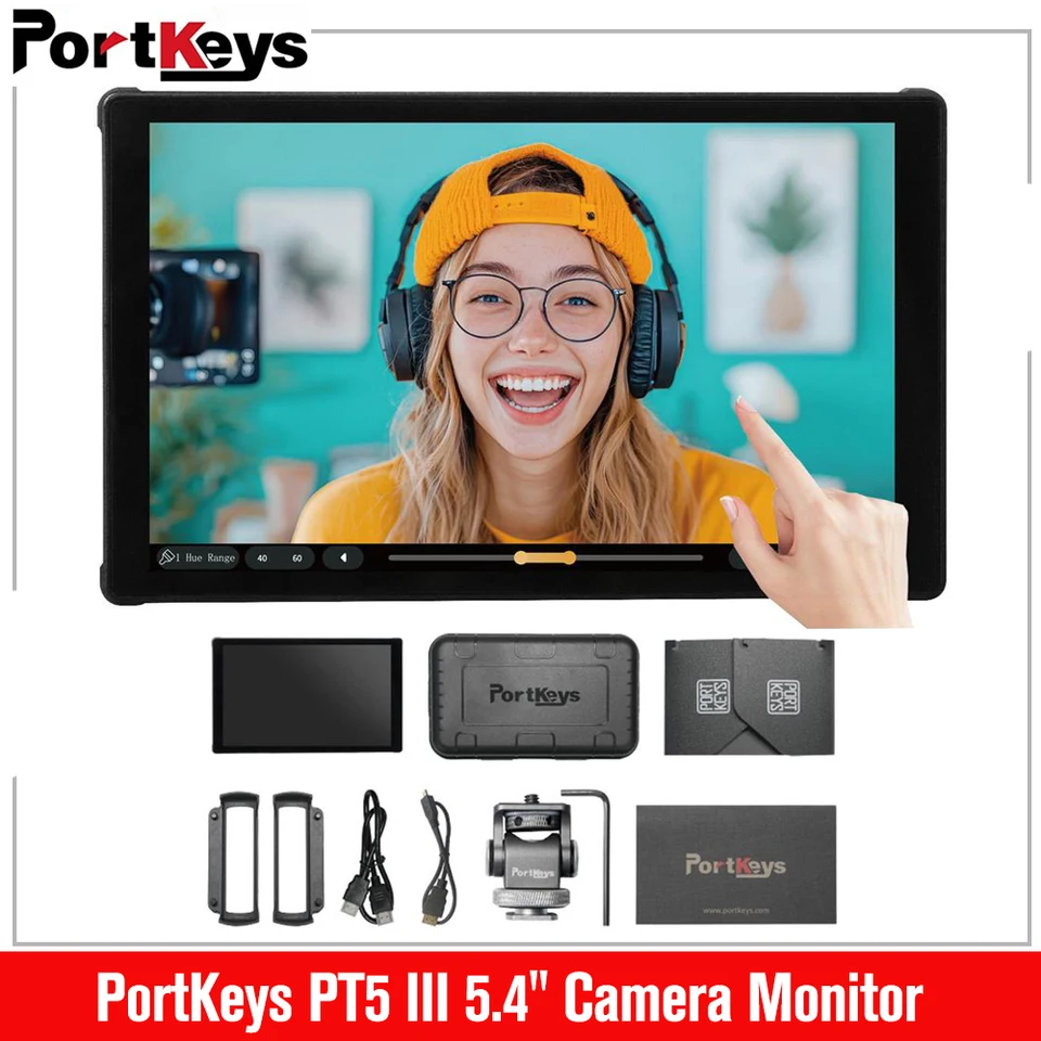 PortKeys PT5 III 5.4インチ 800ニット HDMI 4K30P カメラモニター