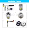 #16-60 Fabric Covered Button Mould Tool Mold Bread Shape Mushroom Shape Buttons Press Die Assembly Tool For Hand Press Machine 6