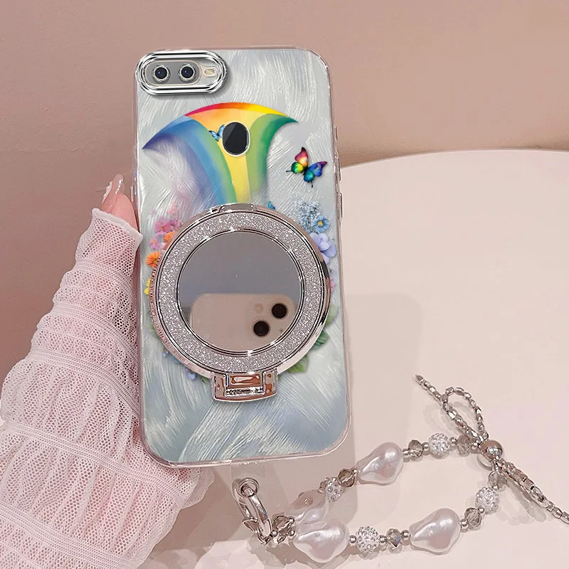 Beautiful Rainbow Phone Case Set with Lanyard and Stand - 3 Pieces