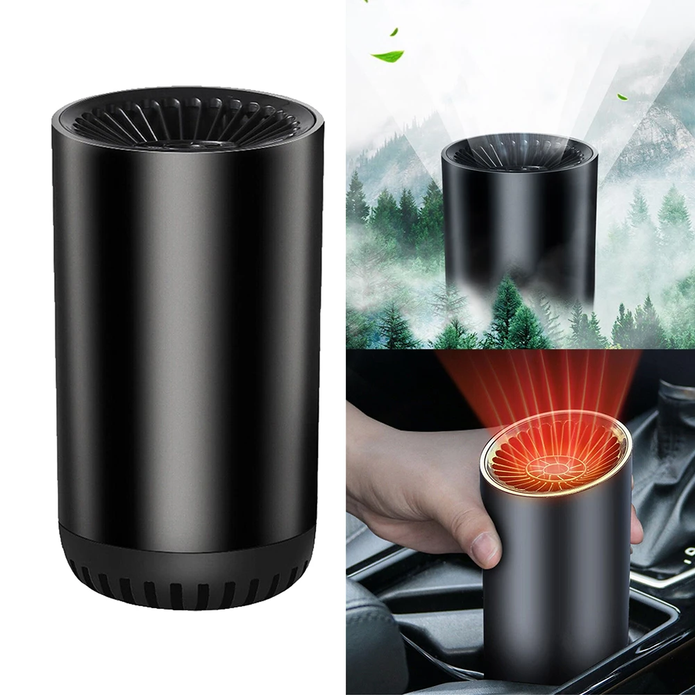 

1PCS Car Heater 7*15.3cm Metal 2 In 1 Portable Space Heater Car Battery Operated For Car/Camping Tent Home Car Supplies