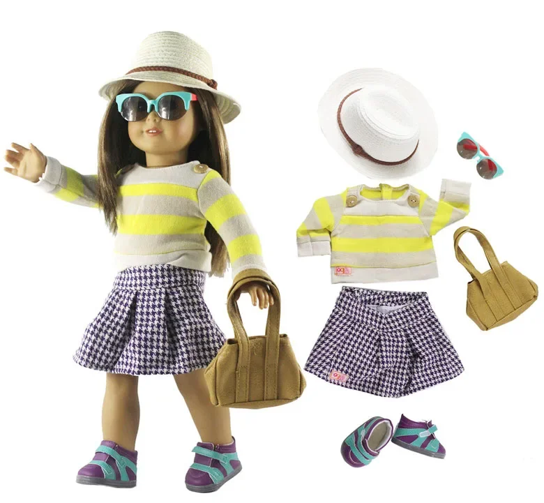 

New 18 inch Doll Clothes Outfit for 18 inch American Doll Many Style for Choice #34