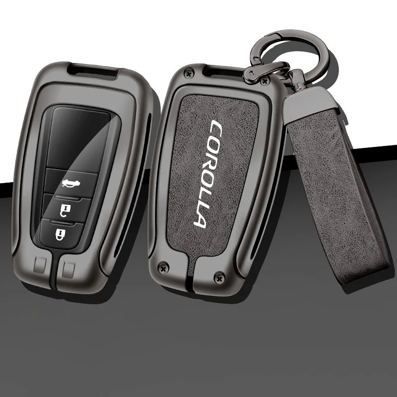 Car Key Cover Case Holder for Toyota Corolla C-HR Highlander Camry Levin RAV4 VIOS IZOA
