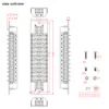 2 Units Power Distributor 10A 2 Inputs 12 Pairs Outputs for DC AC Voltage Distribution Module PCB014 4