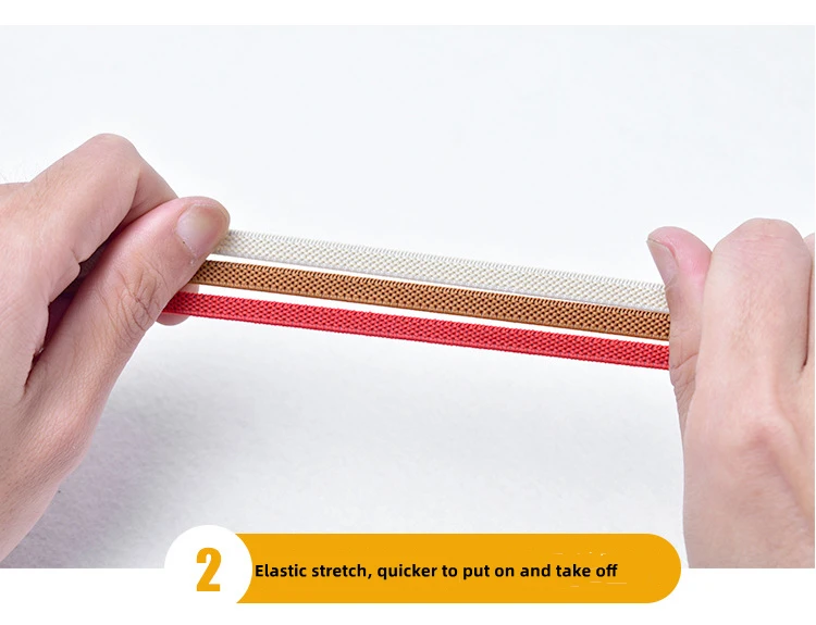 No Tie Flat Hiking Running Shoe Lace Elastic Shoelaces Outdoor Leisure Sneakers Quick Safety Flat Shoelace Kids Adult Lazy Laces