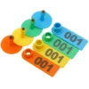 No. 1-500 Sheep Ear Tag Signs with The Word Ear Laser Typing Copper Head Earrings Farm Animal Identification Card 100Pcs 5