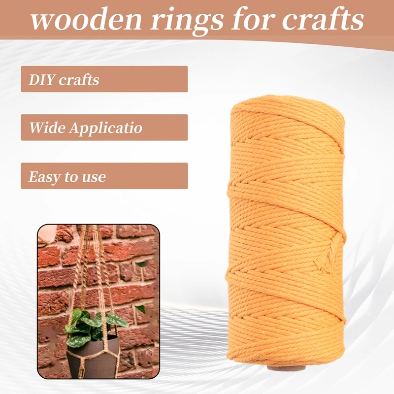 Macrame Plant Hanger Kits For Beginners Crafts Kits For Adults Art Supplies & Materials 3Mm Macrame Cord Hanging