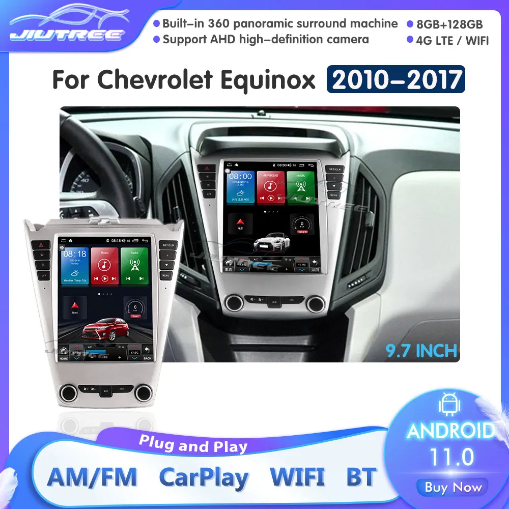 

Автомагнитола на Android 11 для Chevrolet Equinox, GMC, Land 2010, 2011-2017, стереоприемник, мультимедийный плеер, GPS-навигация, 2Din