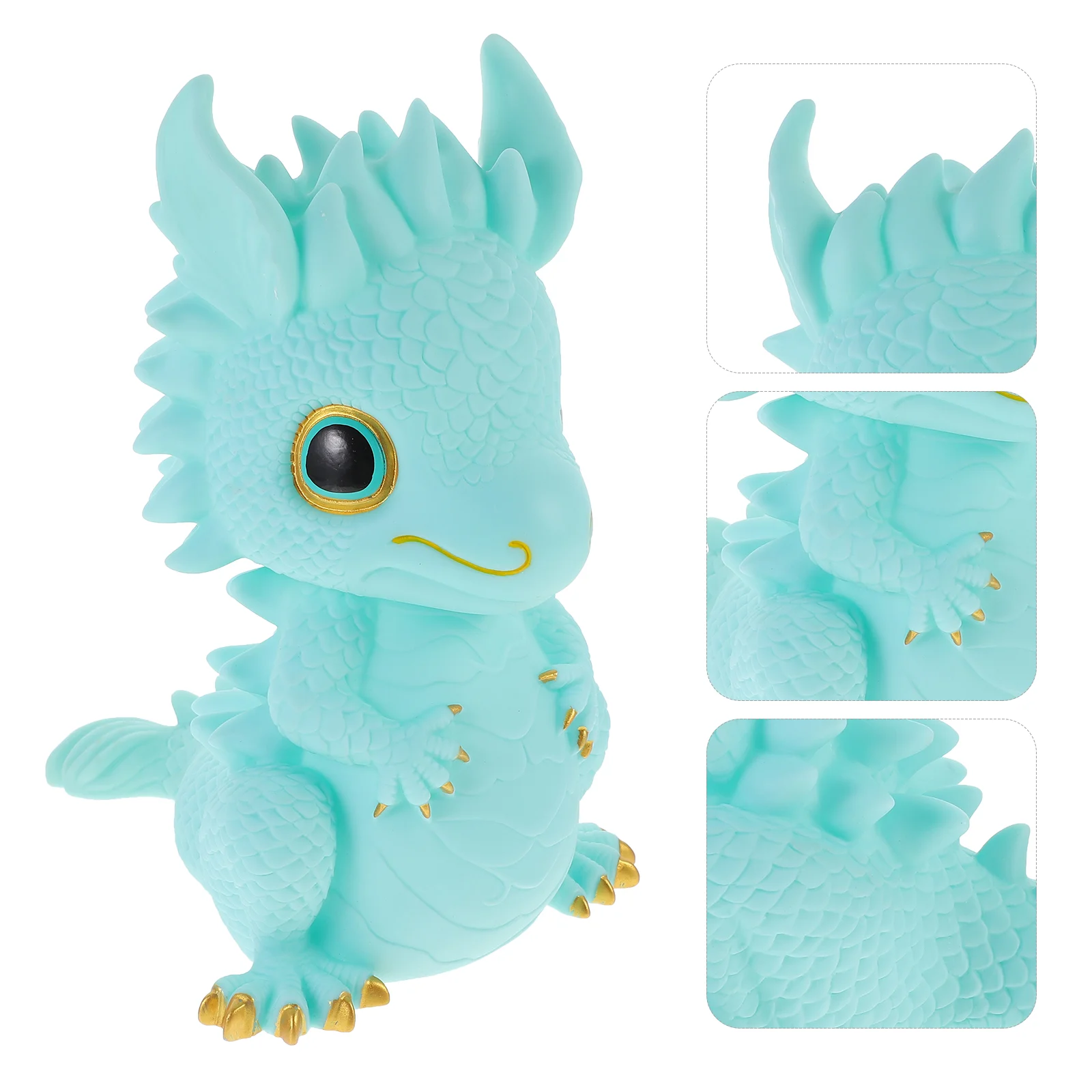 

Dragon Piggy Bank Decor for Kids Anti-fall Money Boxes Desktop Vinyl Coin Banks Adults New Year Saving Pot Child