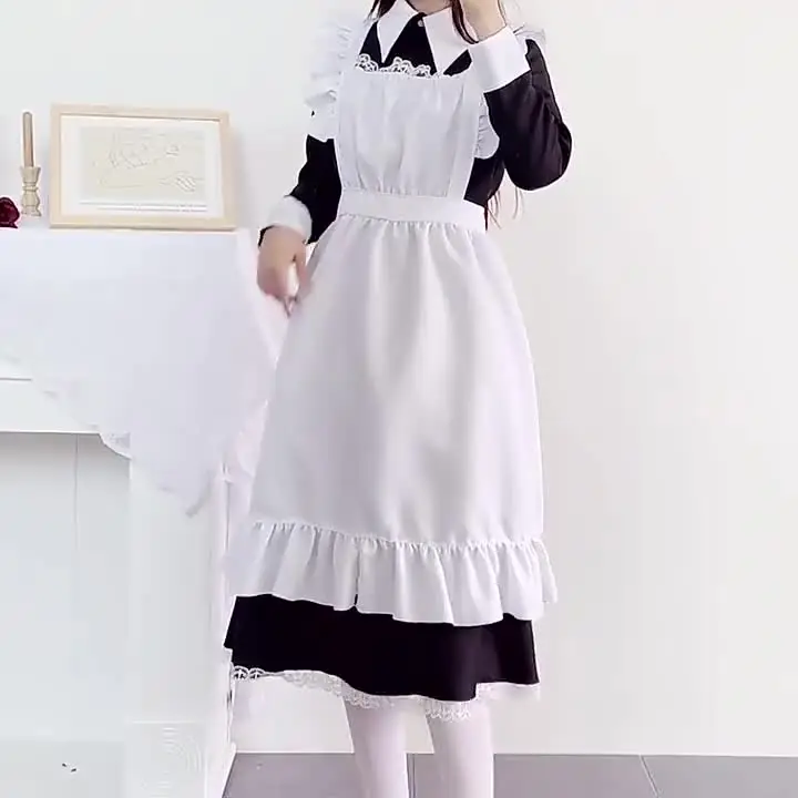 Новинка 2023 года женское милое платье горничной наряд платье-фартук переодевание