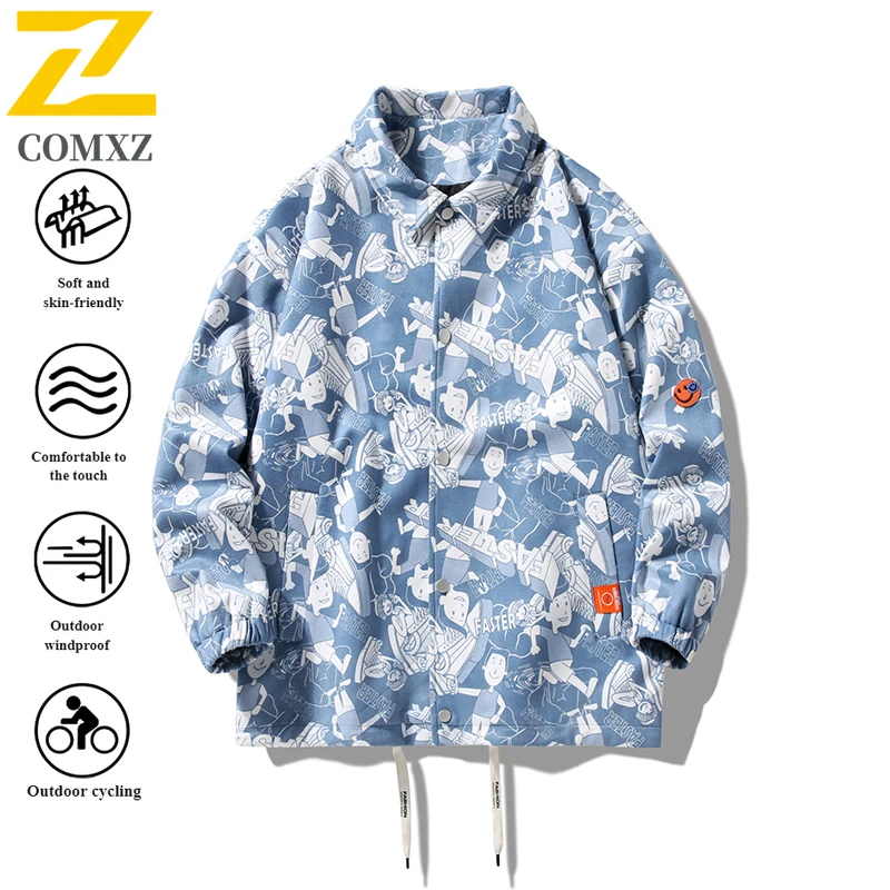 EiAO Jacket Japanese Workwear  Men's Waterproof Windproof Casual Coat for Hiking Camping Fishing Urban Outdoor Autumn Wear 2025