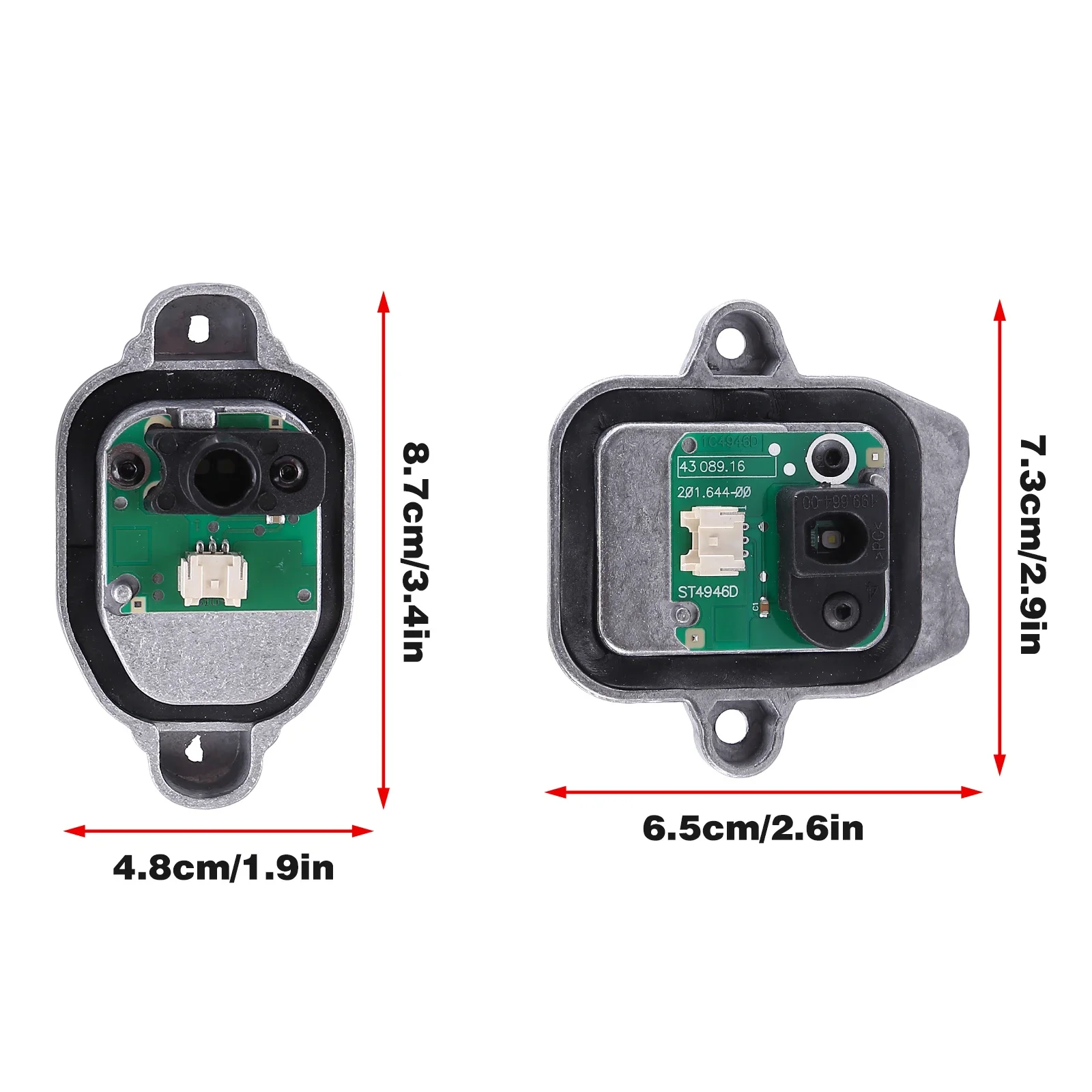 LED Headlight Module Diode Insert Light Unit Set for BMW 3 Series
