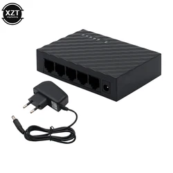 5 Port Desktop Gigabit Network Switch 10/100/1000Mbps Ethernet Switch Adapter Fast RJ45 Ethernet Switcher LAN Switching Hub