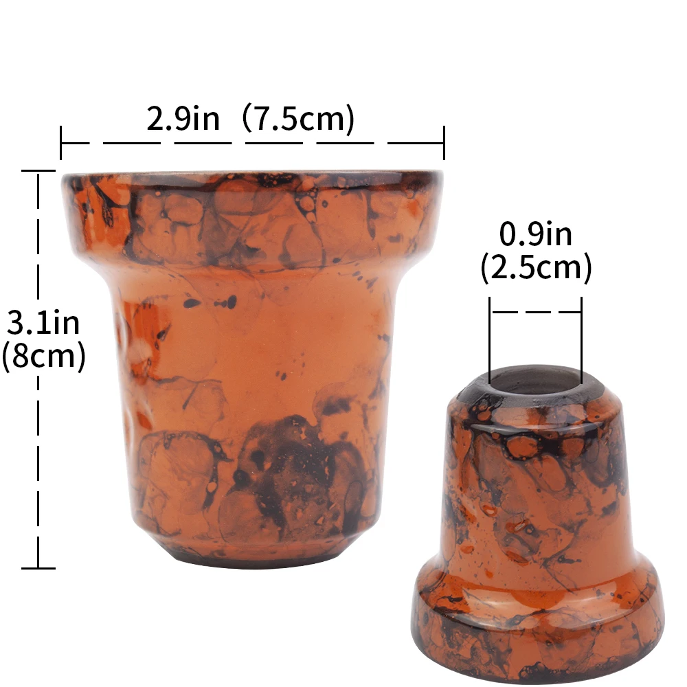 Hookah Bowl Classic Glazed Seven Hole Ceramics Shisha Bowl Nargile Sheesha Narguile Chicha Cachimbas Accessories