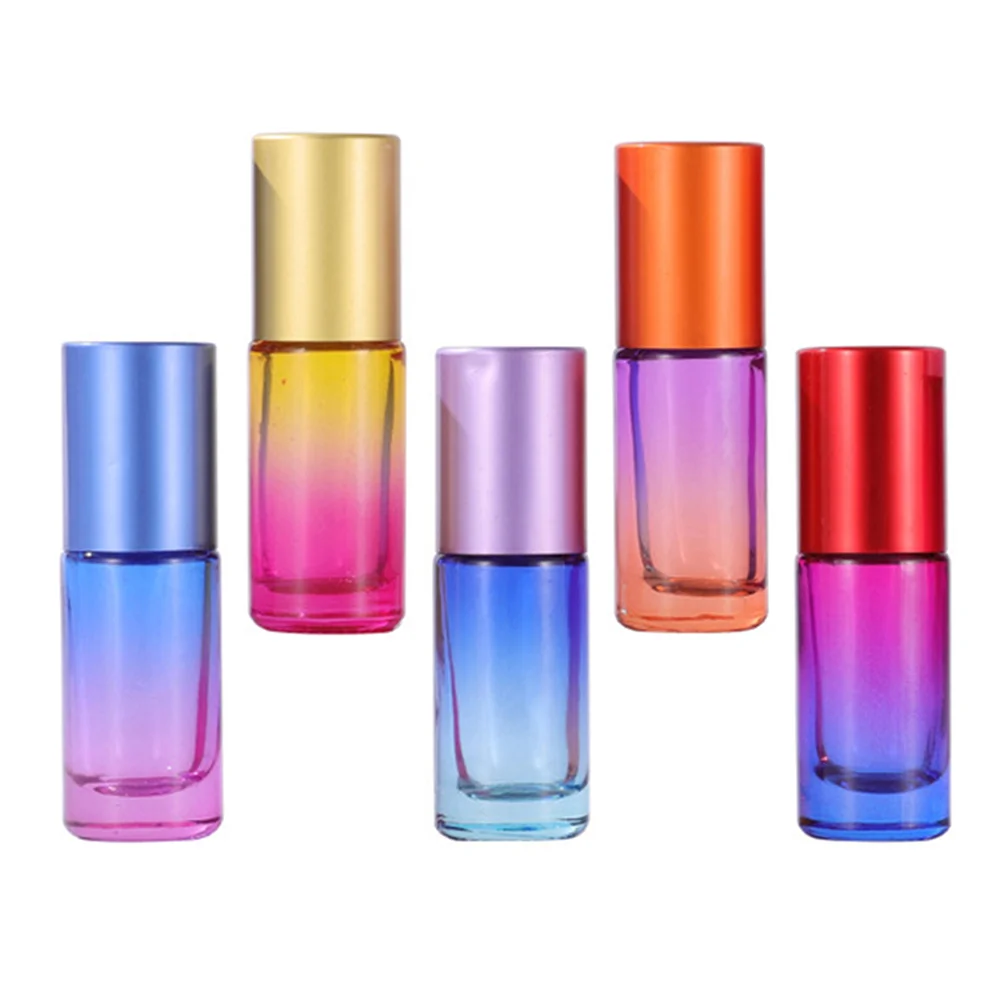 

5pcs Glass Essential Oil Roller Bottles Essential Oil Roll On Bottles 5ml
