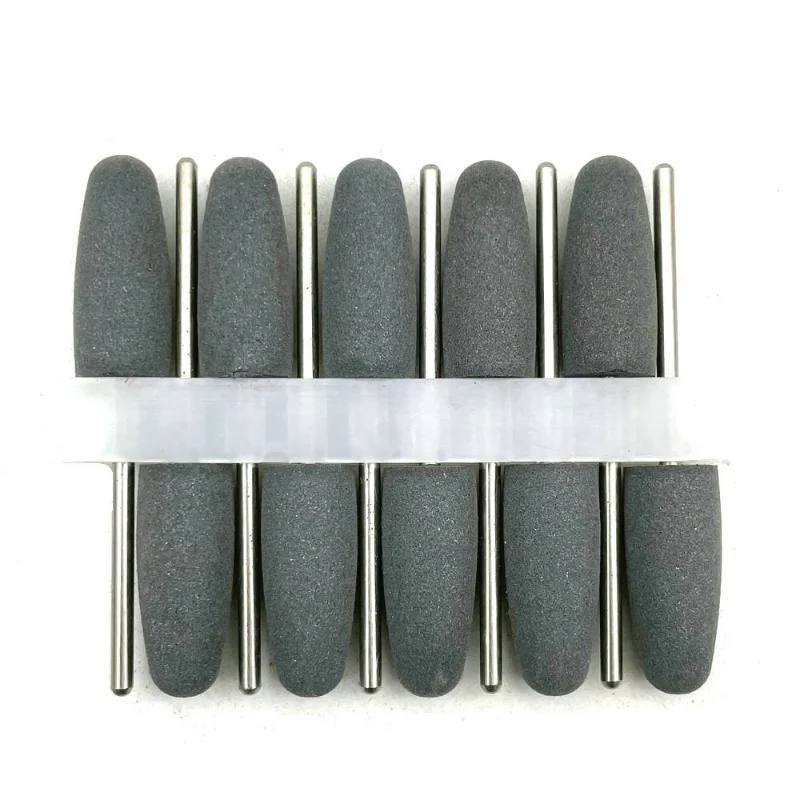 10 Pz/set Dental Lab Lucidatrice Per Gomma Siliconica Prodotti Per Laboratori Odontotecnici Fresa In Gomma Siliconica Fresa Per Lucidatura Grossa/media/Fine - Foto 6