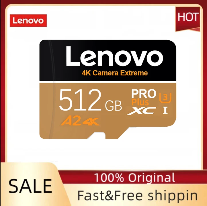 Lenovo 512Gb Flash Memory Card 64Gb Micro Tf Sd Card Uhs-1 Scheda Video 256Gb 128Gb 64Gb Mini Sd Card Per Fotocamera Del Telefono Nintendo