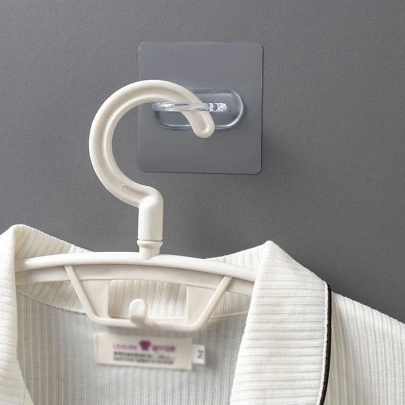 Wall Mount Hooks Self Adhesive Hooks Multi Purpose Hooks Adhesive Wall Hook Kitchen Hooks Wall Organizer Hook 10pcs Multifunctional Wall-Mounted Round Hooks Free Punching Seamless Paste Storage Rack Kitchen Bathroom Household Ring Hanger
