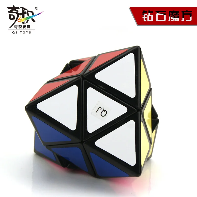 QiJi Diamond Magic Cube QJ Skewbed Cubo Magico Professional Neo Speed Cube Puzzle Antistress Toys For Children 5