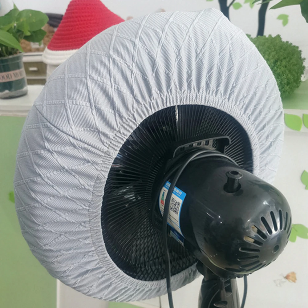 Electric Fan Dust Cover All-Inclusive Elastic Heater Cover Dust Solid Color Household Universal Storage Net Home Decor dust cover fan cover