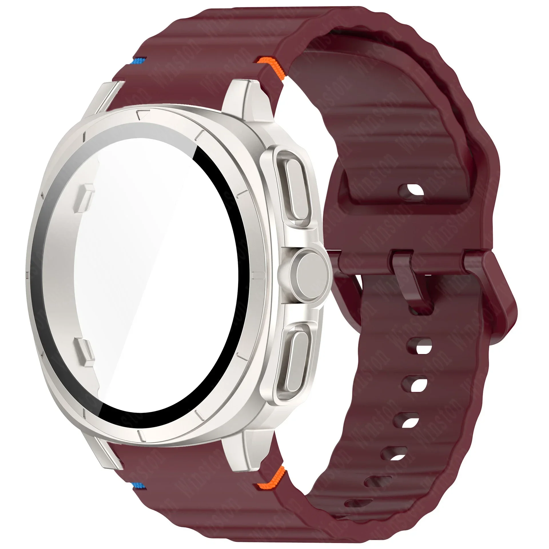 Enhanced Silicone Sports Strap with Protective Case