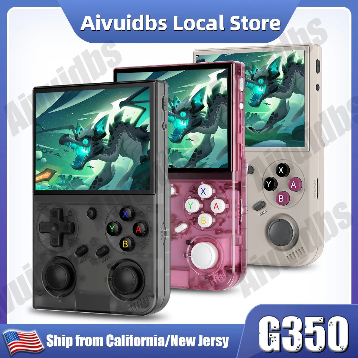 BATLEXP G350 Handheld Retro Game Console