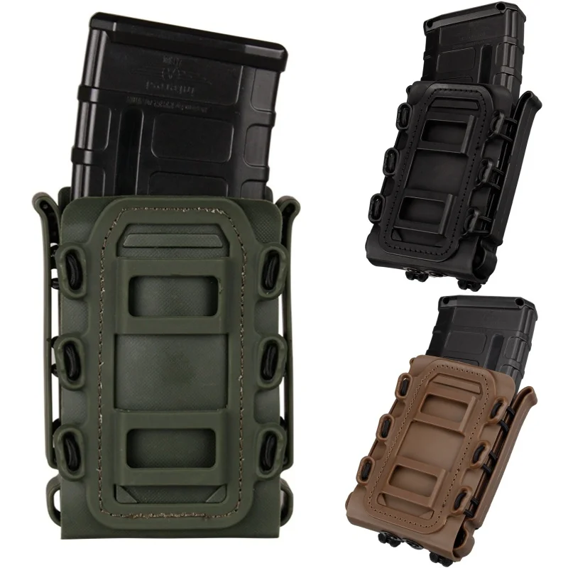 

Universal Tactical Soft Shell Mag Carrier Pouch 5.56 7.62 Molle Clip Hunting Military Airsoft Magazine Holster Fastmag Pouches