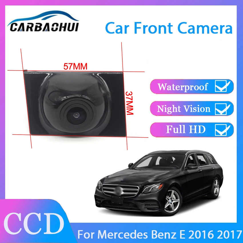 

Автомобильная Камера Переднего Вида, система парковки, CCD HD-камера, водонепроницаемая, ночного видения, высокое качество, для Mercedes Benz E 2016 2017